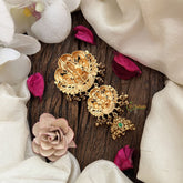 Vriksham Designer Double Lakshmi Design Jada Billai-Red Green-G19265